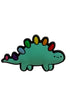 Rainbow Spike Stegosaurus Croc Charm