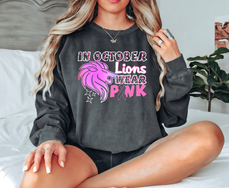 Detroit Lions Women's Breast Cancer Awareness Crucial Catch Fanfare T-Shirt  - Light Blue