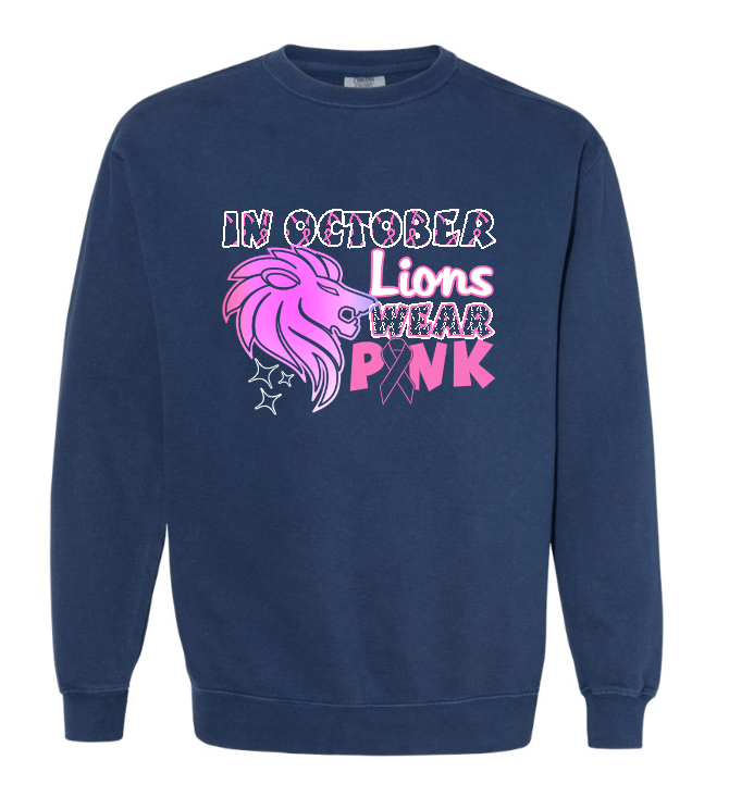 Detroit Lions I wear pink for Breast Cancer Awareness t-shirt by