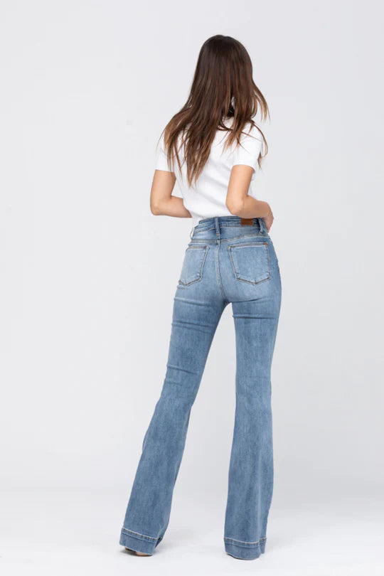 Judy Blue Mid-Rise Trouser Flare Jean