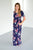 Navy Floral Maxi with Nursing Option - MOB Fashion Boutique