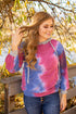 Pink and Blue Tie Dye Hoodie