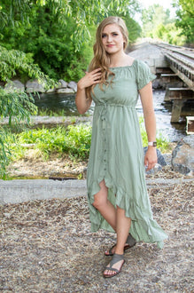 Sage Green Boho Dresses