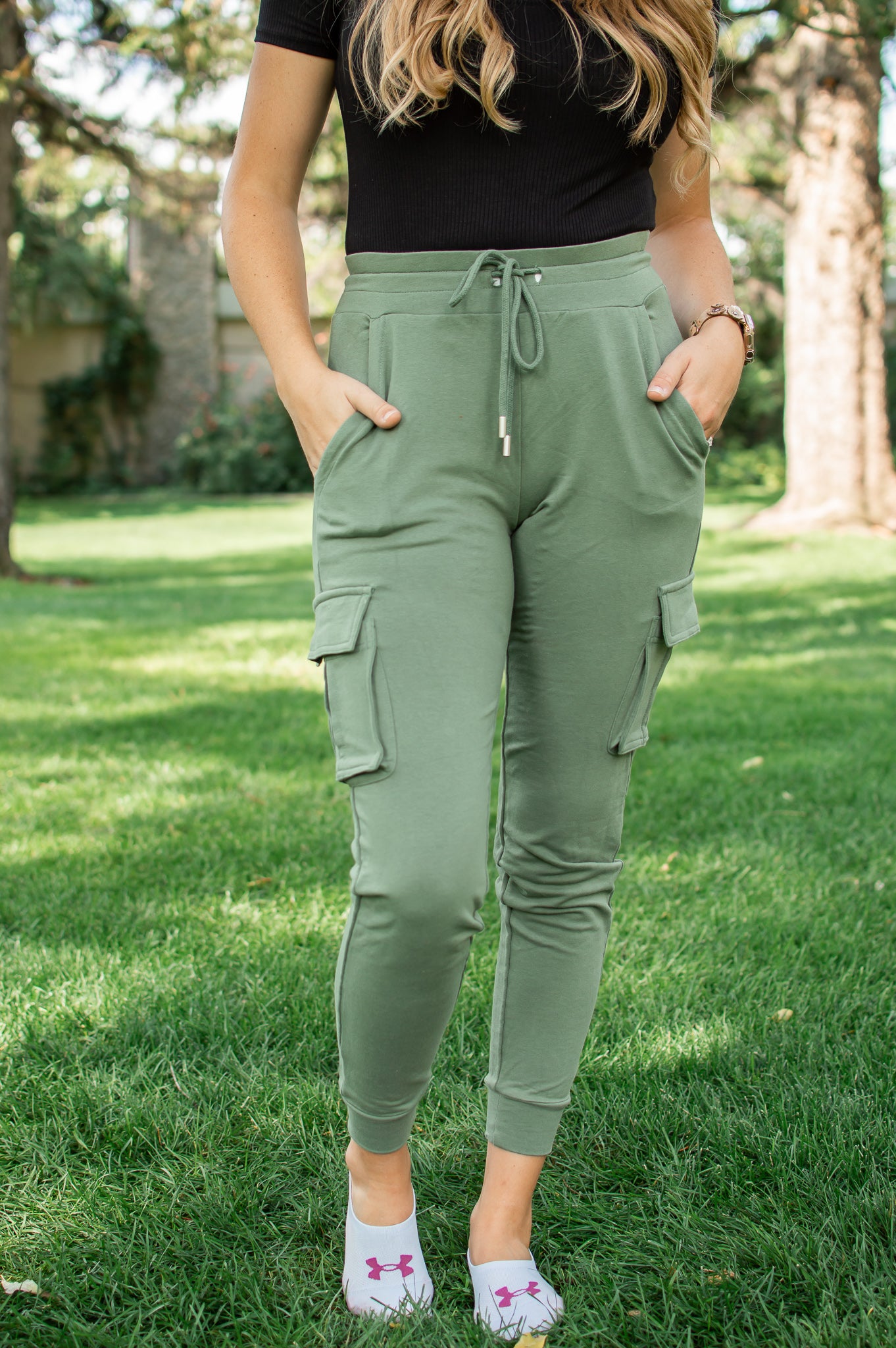 Epic by MedWorks Women's Yoga Jogger Scrub Pant | Olive – Scrub Pro Uniforms